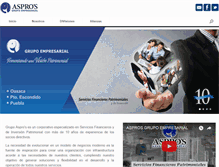 Tablet Screenshot of grupoaspros.com